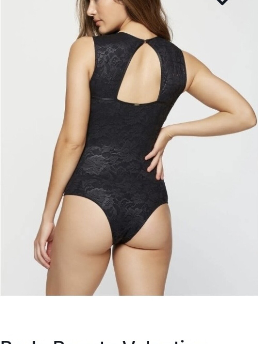 Brazilian Valisere LARGE Lace Key Hole Back Bodysuit